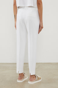 pure white stretch pants