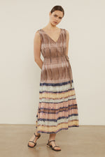 Load image into Gallery viewer, print sepia long dress
