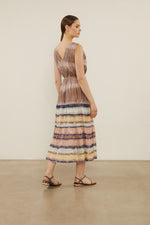 Load image into Gallery viewer, print sepia long dress

