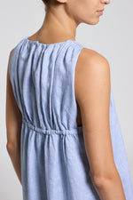 Load image into Gallery viewer, dust light blue woman dress
