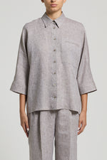 Load image into Gallery viewer, Seaside sand beige linen shirt
