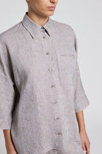 Load image into Gallery viewer, Seaside sand beige linen shirt
