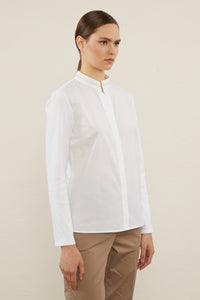 pure white mandarin shirt