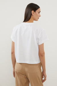 pure white cotton t-shirt