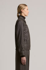 Load image into Gallery viewer, deep brown woman jacket
