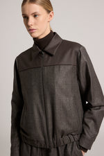 Load image into Gallery viewer, deep brown woman jacket
