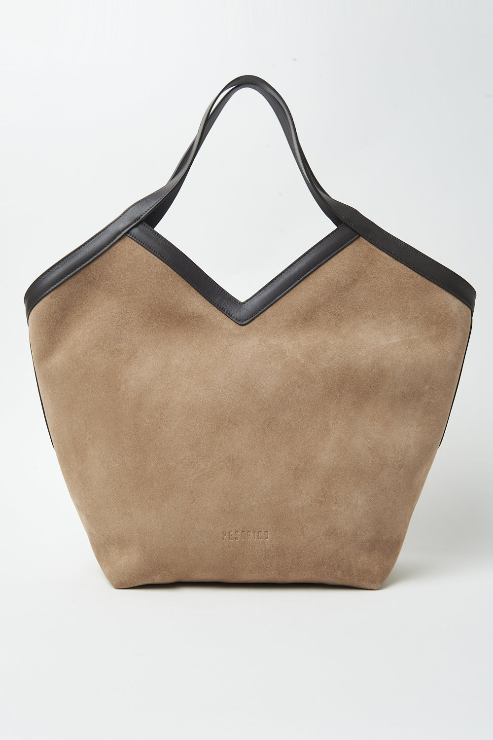 amber beige shopping bag