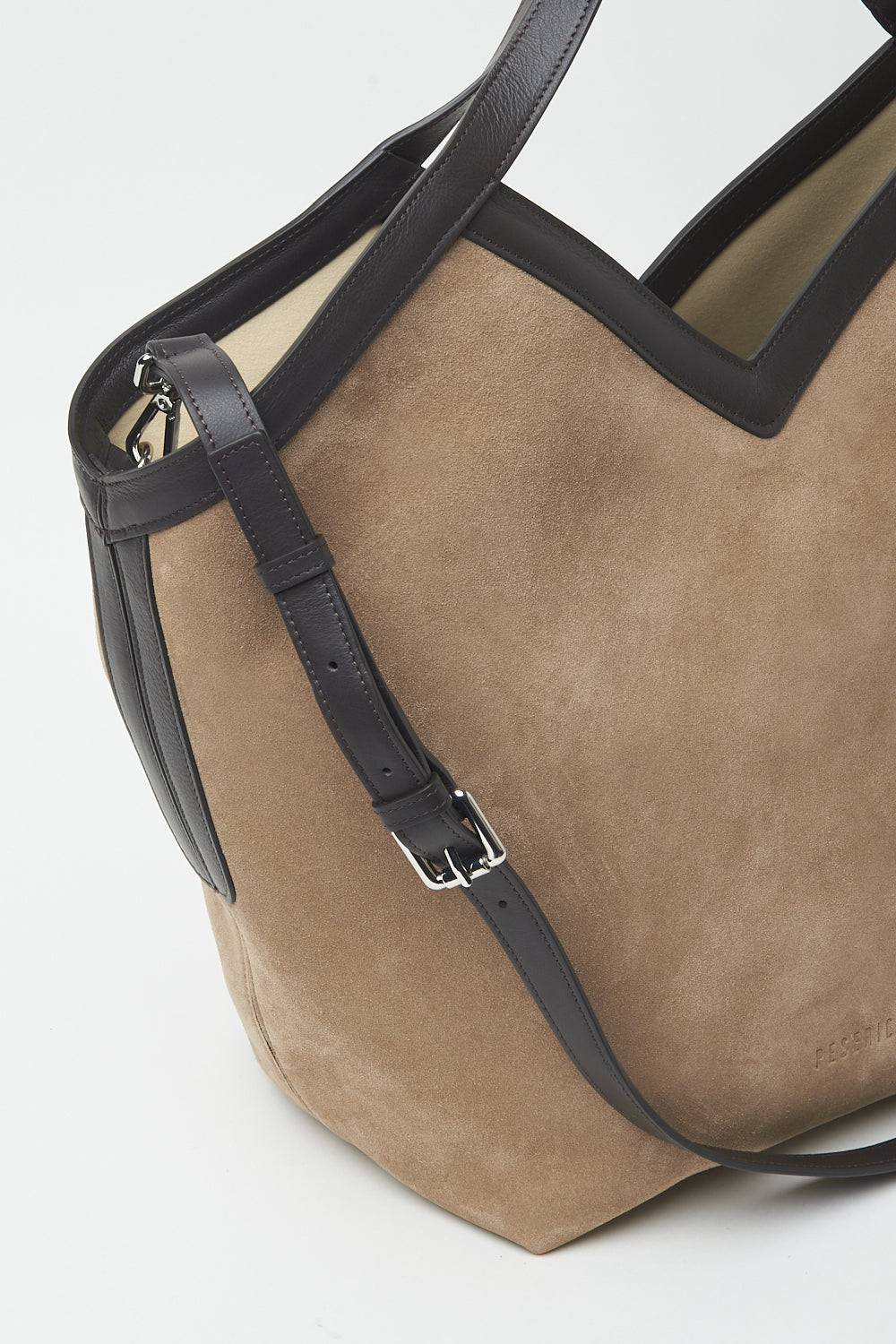 amber beige shopping bag