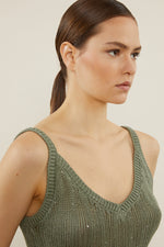 Load image into Gallery viewer, lagoon green tricot top
