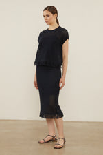 Load image into Gallery viewer, ink blue knitted top
