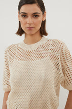 Load image into Gallery viewer, letter paper knit sweater with sequins
