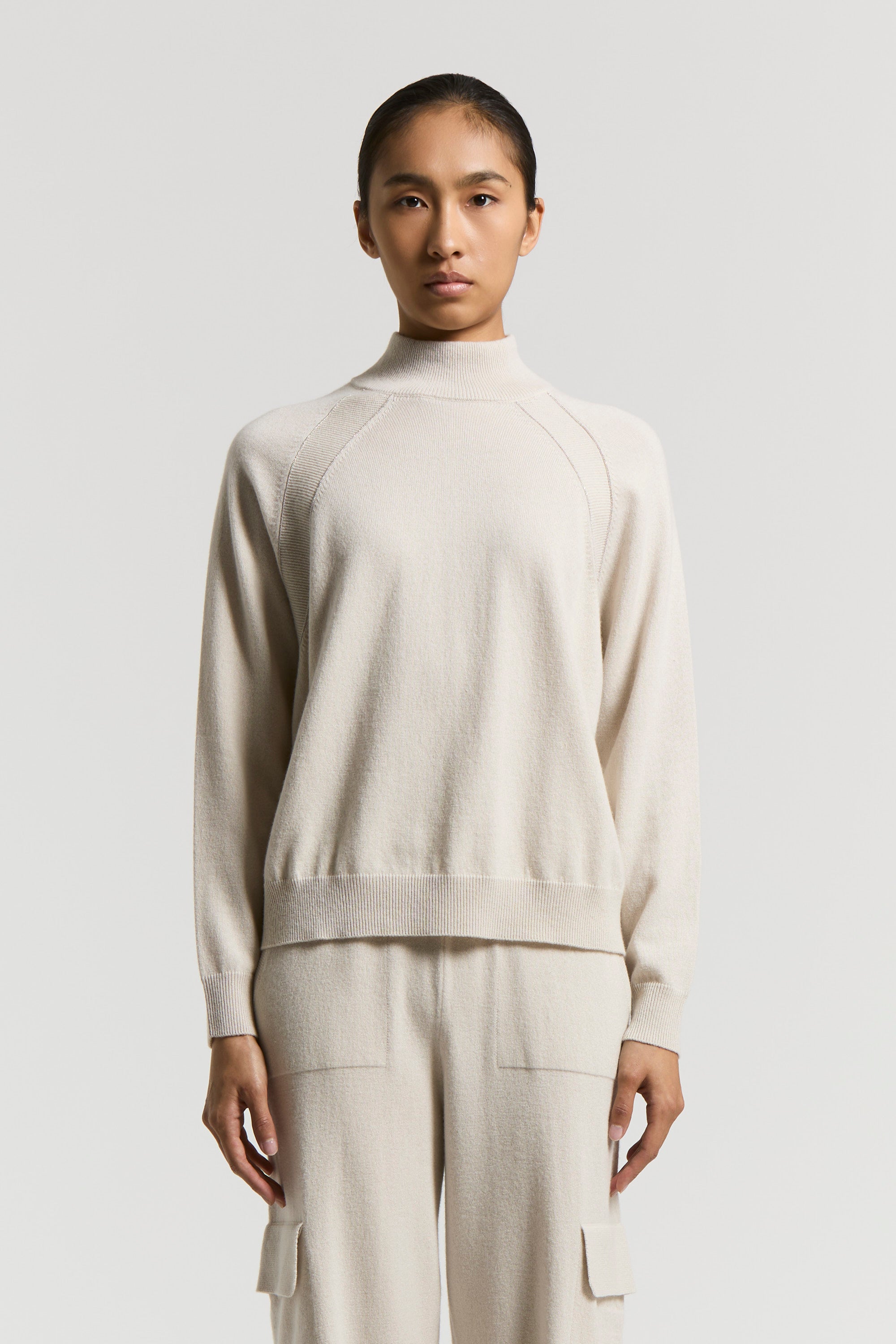 opal white knitted sweater