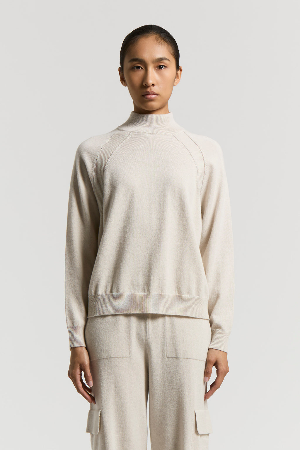 opal white knitted sweater