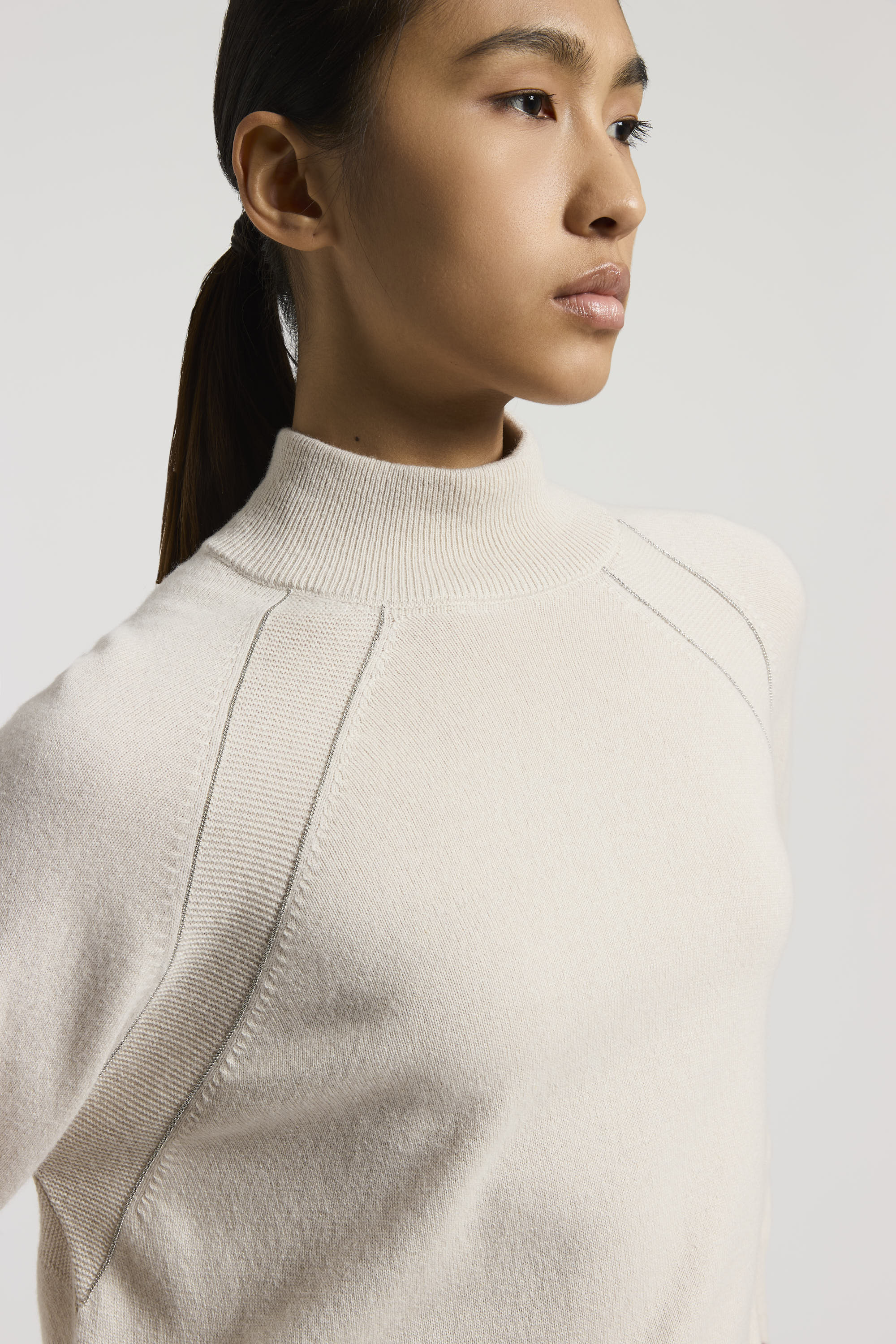 opal white knitted sweater