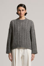 Load image into Gallery viewer, mercury grey knitted sweater
