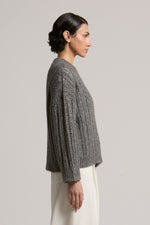 Load image into Gallery viewer, mercury grey knitted sweater
