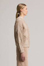Load image into Gallery viewer, astral beige knitted sweater
