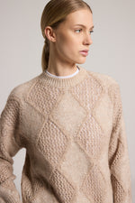 Load image into Gallery viewer, astral beige knitted sweater
