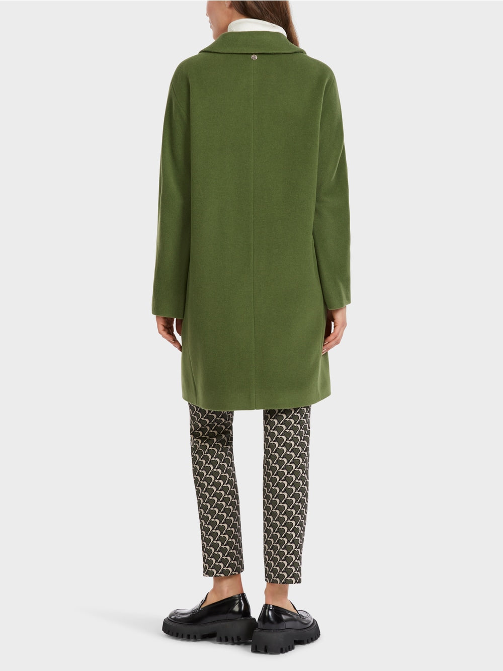 orient green alpaca/wool coat