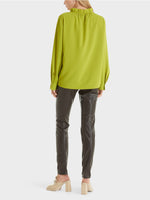 Load image into Gallery viewer, olive green flowing blouse
