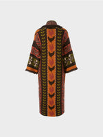 Load image into Gallery viewer, deep pumpkin knitted coat
