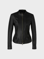 Load image into Gallery viewer, black leather jacket
