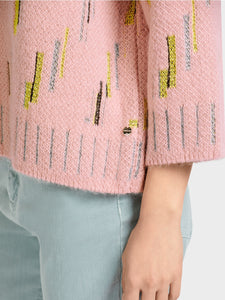 powder pink knit sweater