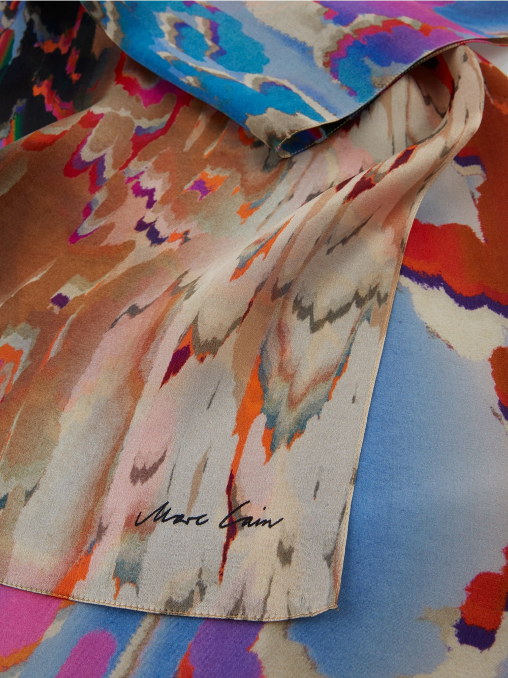 silk scarf with print