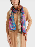 Load image into Gallery viewer, silk scarf with print
