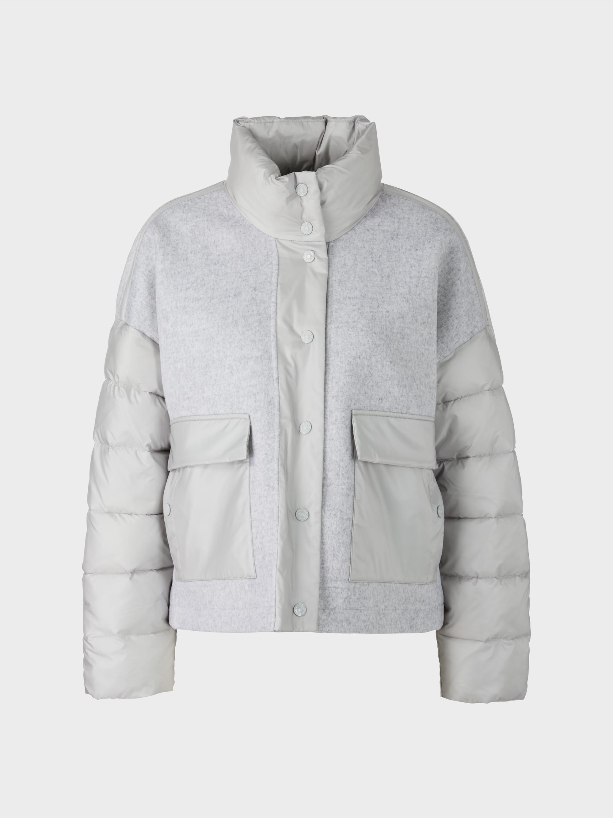 silver grey outdoor jacket