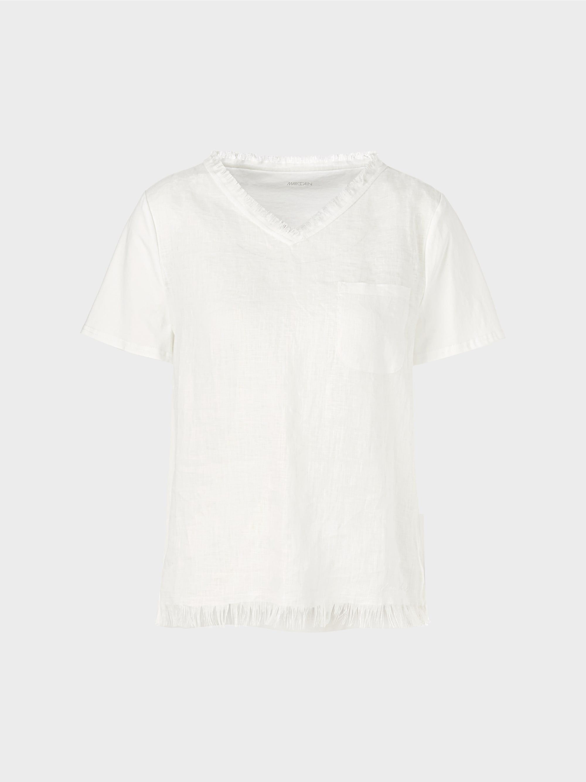 off-white T-shirt mix materials
