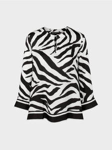 zebra print blouse