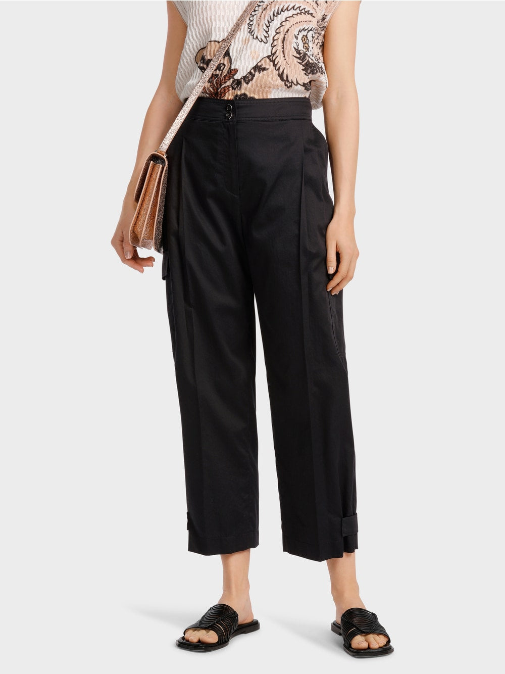 black trendy cargo pants
