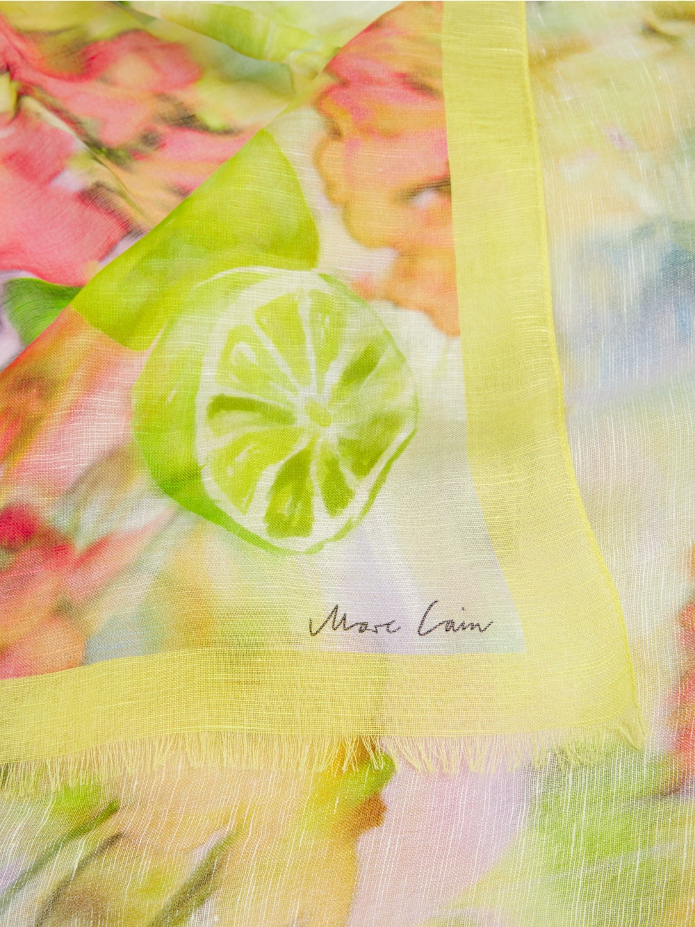 lemon printed scarf