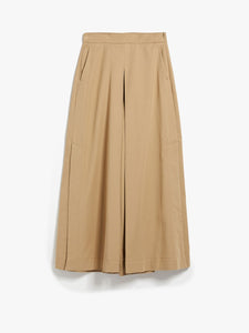 wide leg sand trousers