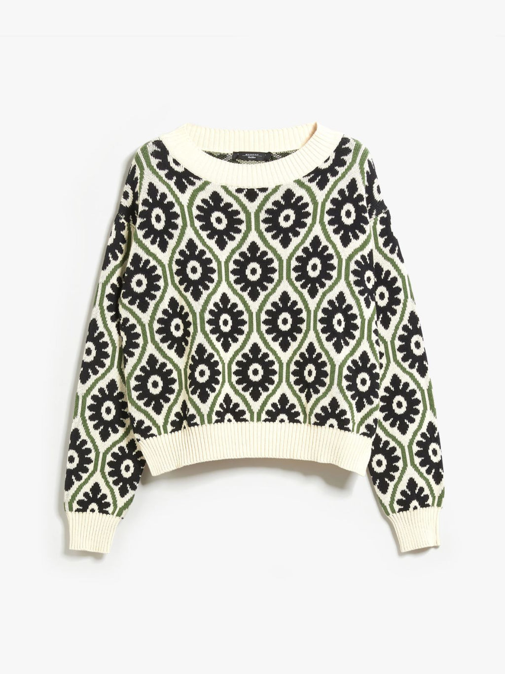 all-over jacquard top