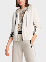 Load image into Gallery viewer, sporty off-white knitted cardigan
