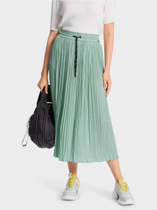 soft sage skirt with pleats