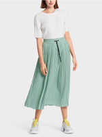 Load image into Gallery viewer, soft sage skirt with pleats
