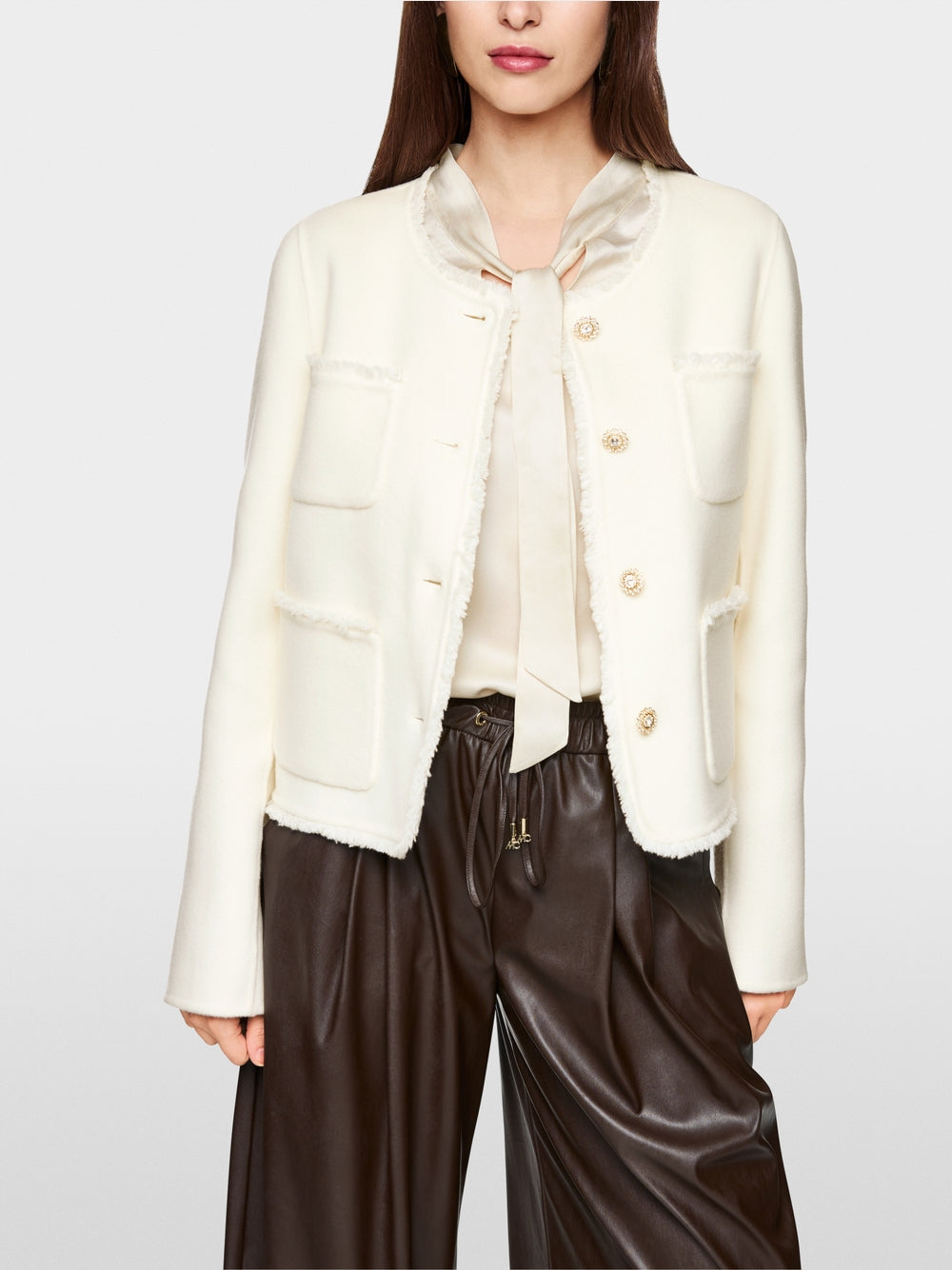 off-white jacket with pockets