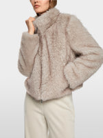 Load image into Gallery viewer, smoke cosy faux fur jacket
