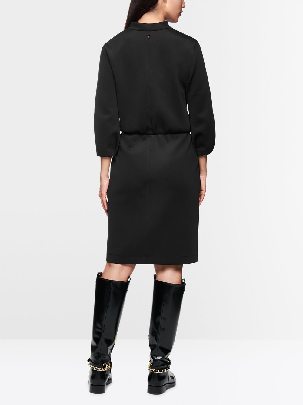 black chic scuba dress