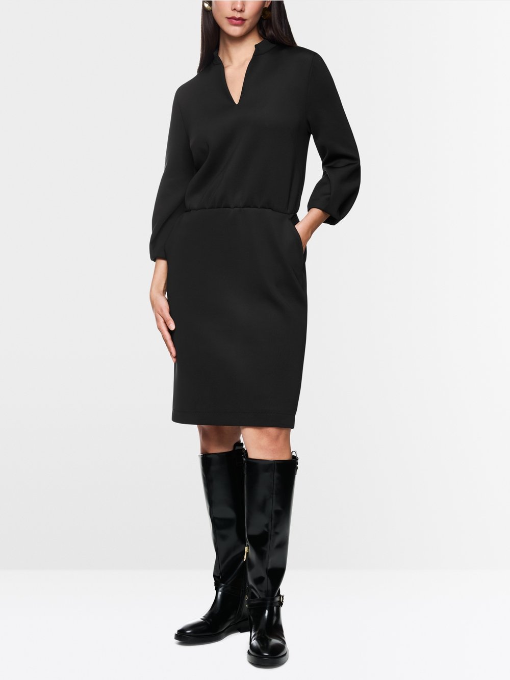 black chic scuba dress