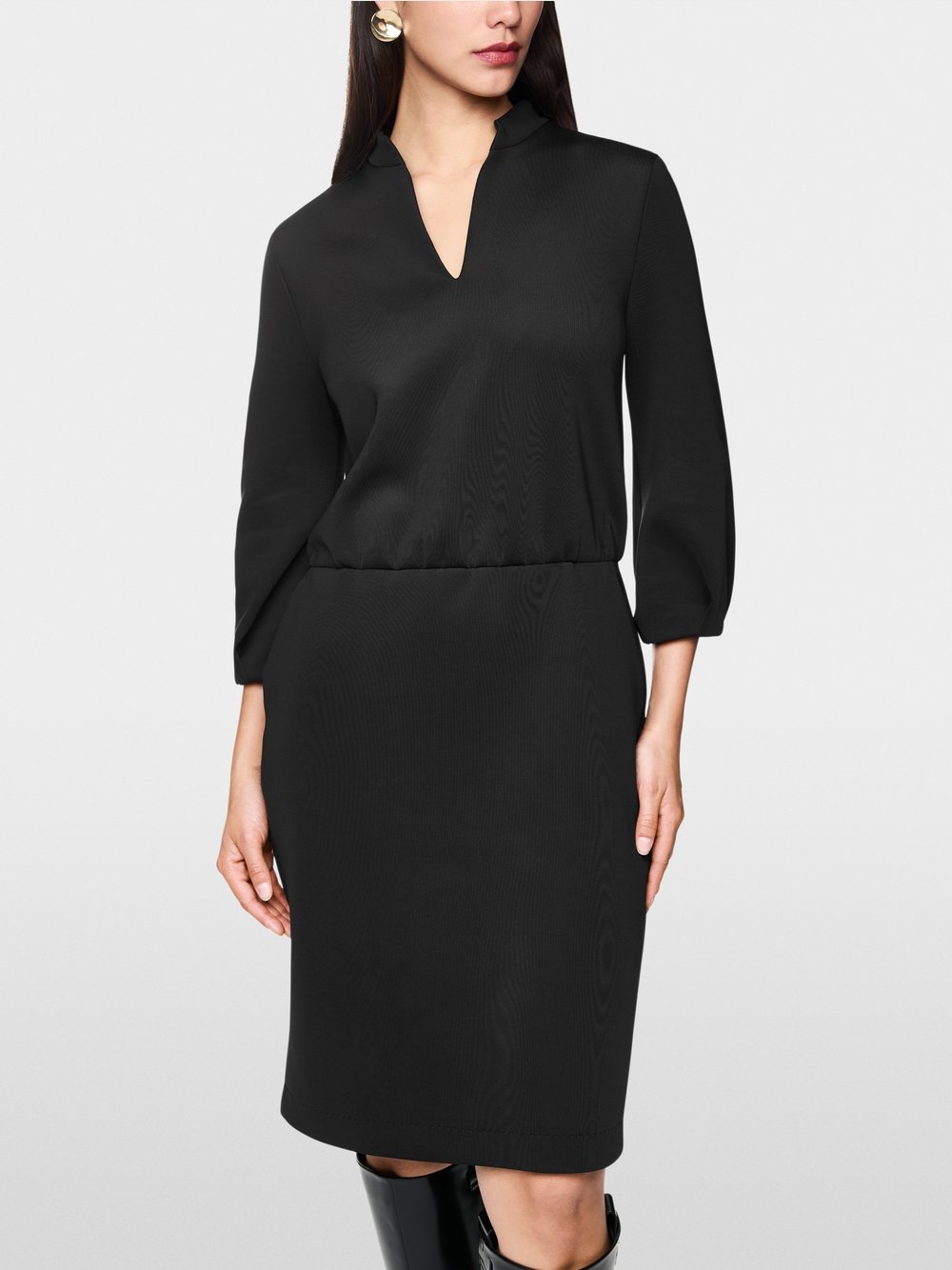 black chic scuba dress