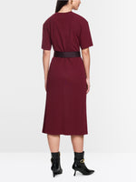 Carregar imagem no visualizador da galeria, red wine sporty midi dress
