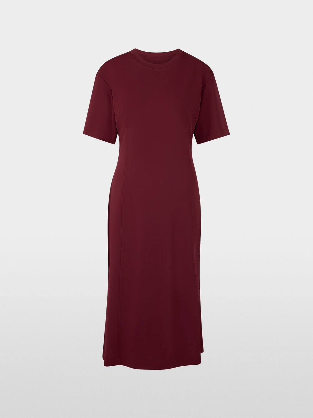red wine sporty midi dress
