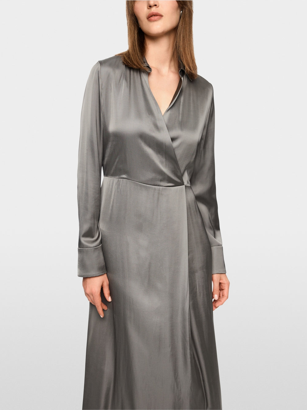 soft charcoal dress in viscose