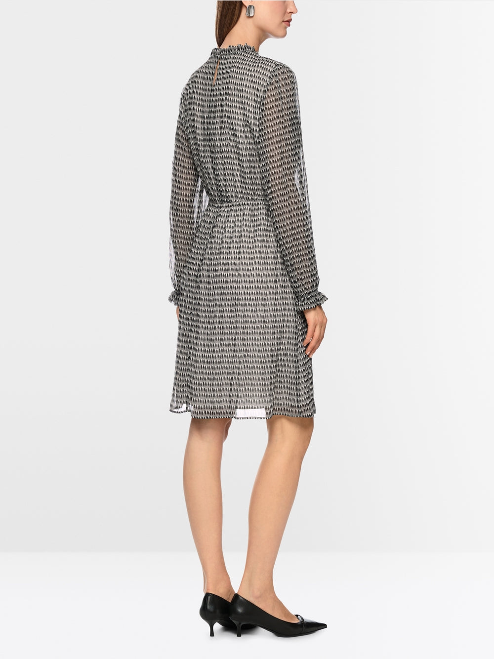 soft charcoal printed dress