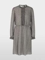 Load image into Gallery viewer, soft charcoal printed dress
