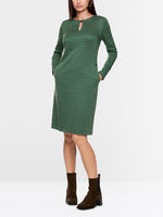 Carregar imagem no visualizador da galeria, dark jade green printed dress
